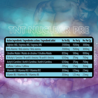 NXT Nutrition TNT Nuclear PRE 240g - Urban Gym Wear