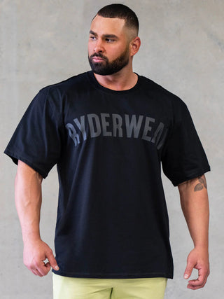 Ryderwear Force Oversized T-Shirt - Black - Urban Gym Wear