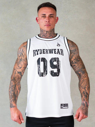 Ryderwear Octane Mesh Jersey - White - Urban Gym Wear