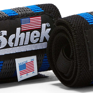 Schiek Blue Line Wrist Wraps 24 Inch - Urban Gym Wear