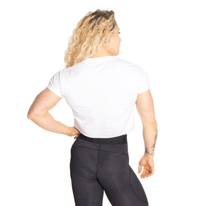 Better Bodies Astoria Cropped Tee - White - Urban Gym Wear