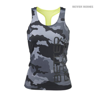 Better Bodies Athlete T-Back - Grey Camoprint - Urban Gym Wear