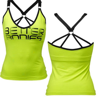 Better Bodies Athlete Tank - Lime - Urban Gym Wear