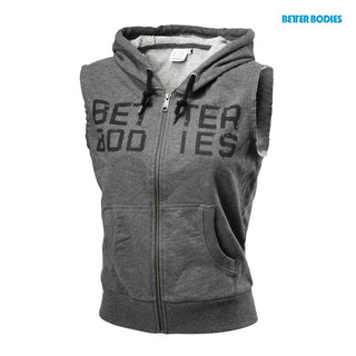 Better Bodies Athletic S-L Hood - Antracite Melange - Urban Gym Wear