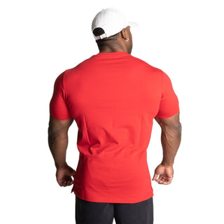 Better Bodies Basic Tapered Tee - Chilli Red - Urban Gym Wear
