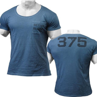 Better Bodies BB Washed Tee - Ocean Blue - Urban Gym Wear