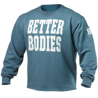 Better Bodies Big Print Sweatshirt - Ocean Blue - Urban Gym Wear
