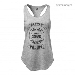 Better Bodies Bowery Tank - Greymelange - Urban Gym Wear