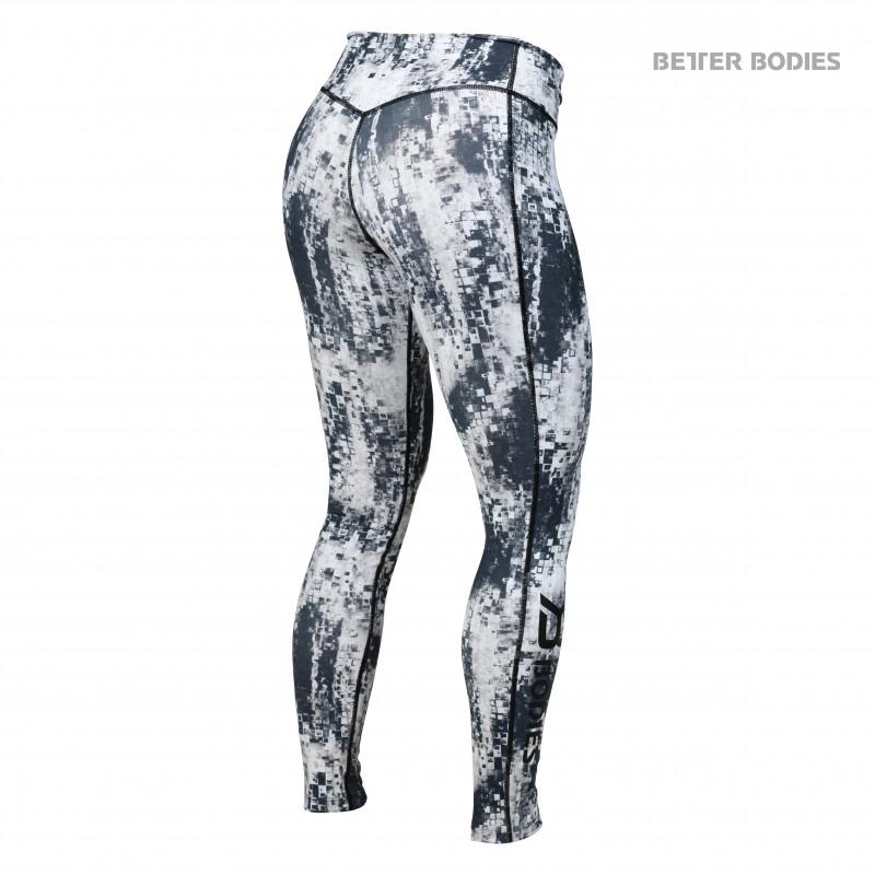 Better Bodies Bowery Tights - Black-White - Urban Gym Wear