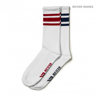 Better Bodies Brooklyn Socks - Navy-Red - Urban Gym Wear