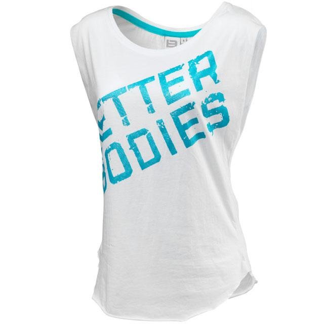 Better Bodies Casual Printed Tee - White - Urban Gym Wear