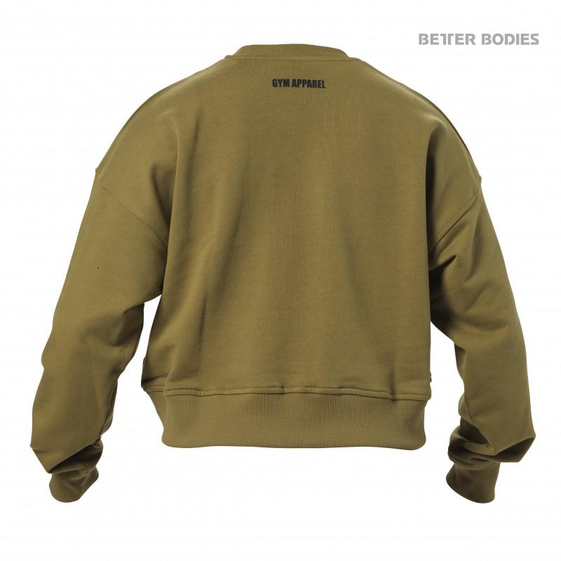 Better Bodies Chelsea Sweater - Military Green - Urban Gym Wear