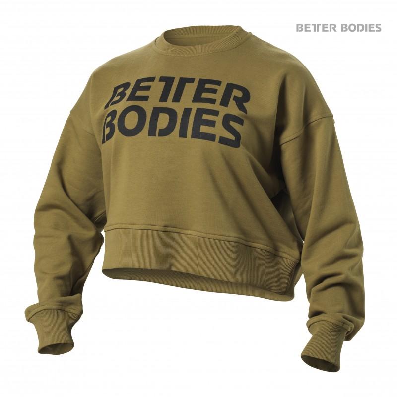 Better Bodies Chelsea Sweater - Military Green - Urban Gym Wear