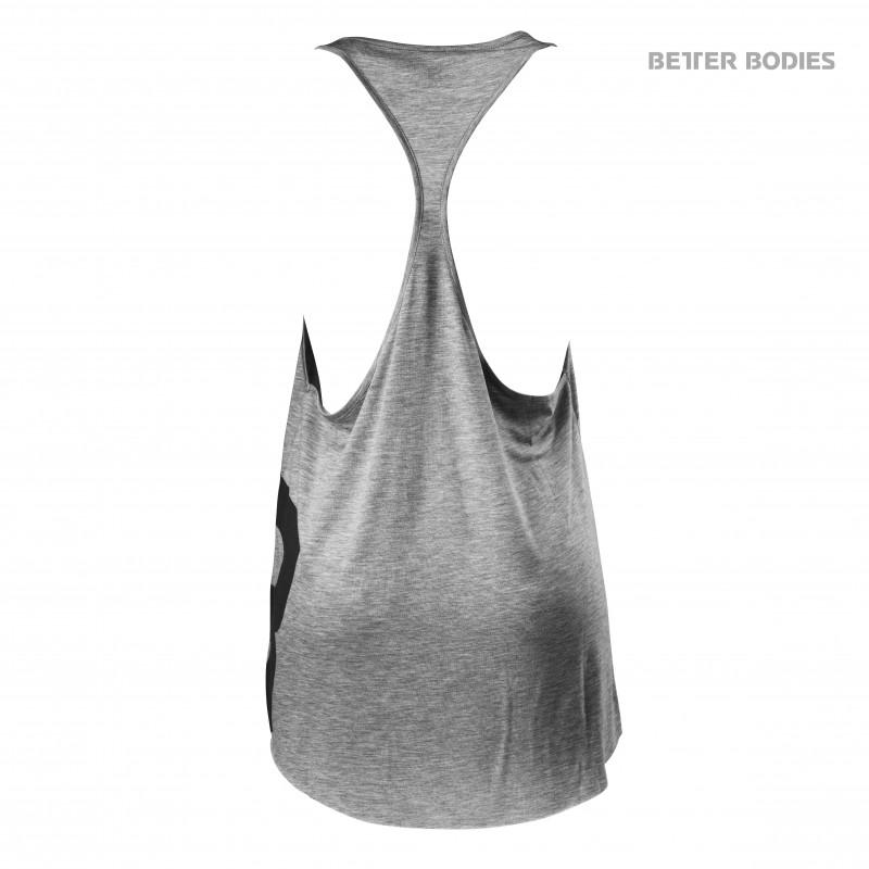 Better Bodies Chelsea T-Back - Greymelange - Urban Gym Wear