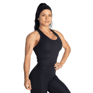 Better Bodies Core Crop T-Back - Black Melange - Urban Gym Wear