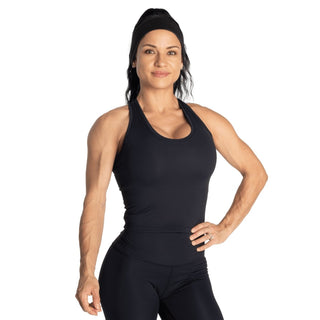 Better Bodies Core Crop T-Back - Black Melange - Urban Gym Wear