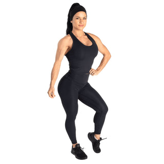Better Bodies Core Crop T-Back - Black Melange - Urban Gym Wear