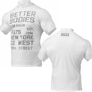 Better Bodies Cotton Slub Tee - White - Urban Gym Wear
