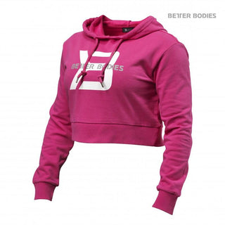 Better Bodies Cropped Hoodie - Hot Pink - Urban Gym Wear