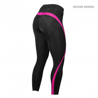 Better Bodies Curve Tights - Black-Pink - Urban Gym Wear