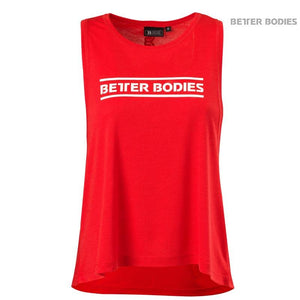 Better Bodies Deep Cut Top - Scarlet Red - Urban Gym Wear