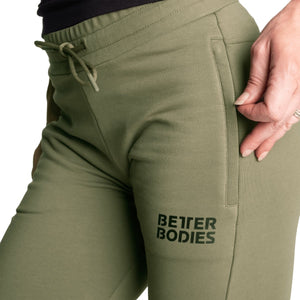 Better Bodies Empire Joggers- Washed Green - Urban Gym Wear