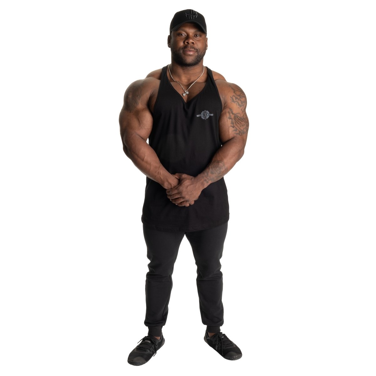 Better Bodies Essential T-Back V2 - Black - Urban Gym Wear