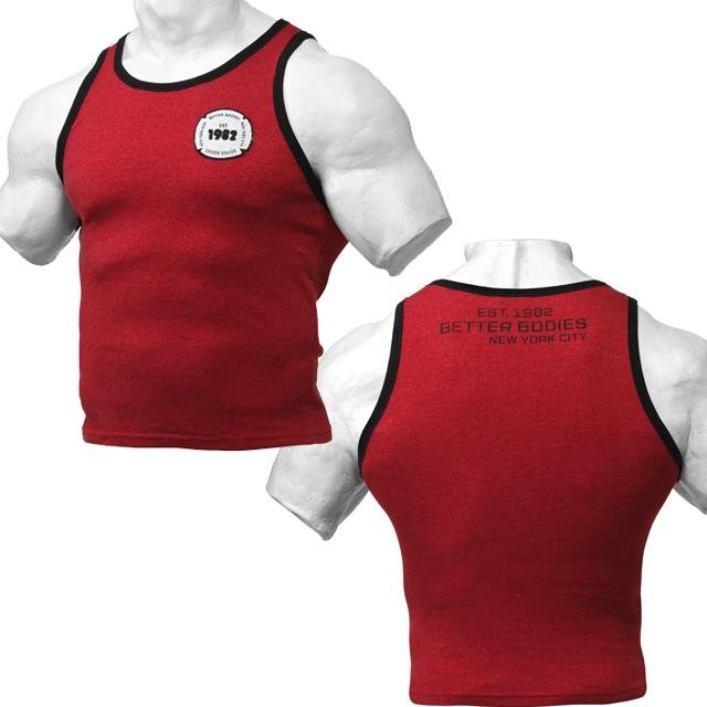Better Bodies Fit Physique Tank - Jester Red - Urban Gym Wear