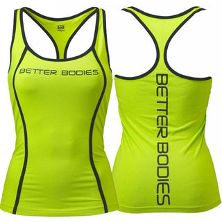Better Bodies Fitness Shaped T-Back - Lime - Urban Gym Wear