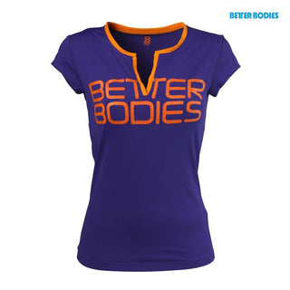 Better Bodies Fitness V-Tee - Athletic Purple - Urban Gym Wear