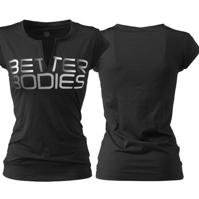 Better Bodies Fitness V-Tee - Black - Urban Gym Wear