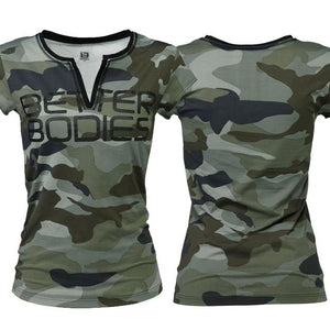 Better Bodies Fitness V-Tee - Camoprint - Urban Gym Wear