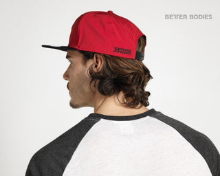 Better Bodies Flat Bill Cap - Red-Black - Urban Gym Wear