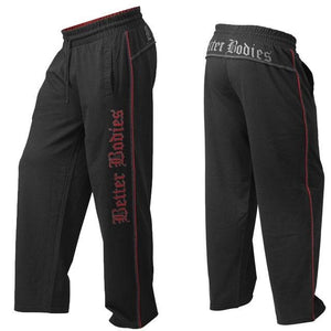 Better Bodies Flex Gym Pant - Black-red - Urban Gym Wear