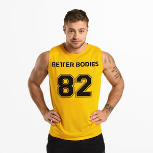 Better Bodies Fulton Mesh Tank - Yellow - Urban Gym Wear