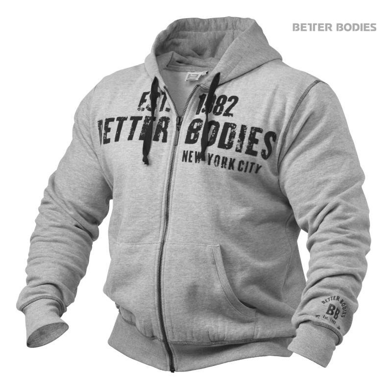 Better Bodies Graphic Hoodie - Greymelange – Urban Gym Wear