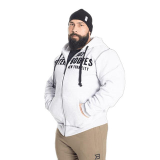 Better Bodies Graphic Hoodie- Light Grey - Urban Gym Wear