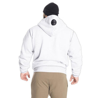 Better Bodies Graphic Hoodie- Light Grey - Urban Gym Wear