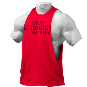 Better Bodies Graphic Logo Sleeveless - Jester Red - Urban Gym Wear