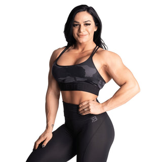 Better Bodies Gym Sports Bra - Dark Camo - Urban Gym Wear