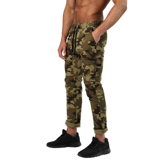 Better Bodies Harlem Cargo Pants - Military Camo - Urban Gym Wear
