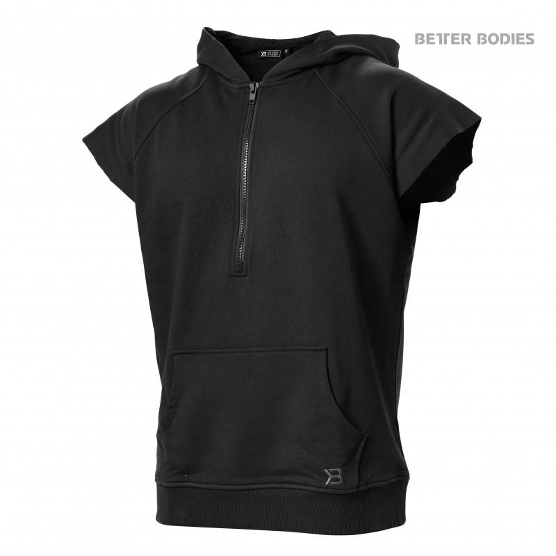 Better Bodies Harlem S-L Hood - Black - Urban Gym Wear
