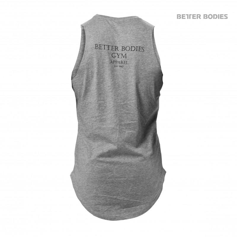 Better Bodies Harlem Tank - Greymelange - Urban Gym Wear