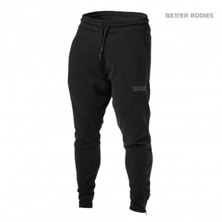 Better Bodies Harlem Zip Pants - Black - Urban Gym Wear