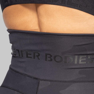 Better Bodies High Waist Leggings - Black Camo - Urban Gym Wear