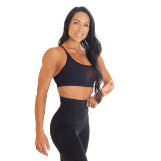 Better Bodies Highbridge Mesh Bra - Black - Urban Gym Wear