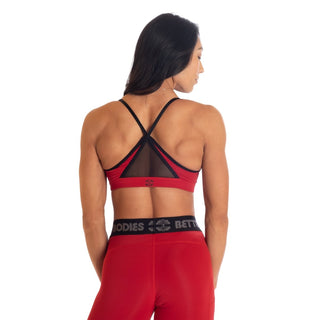 Better Bodies Highbridge Mesh Bra - Chilli Red - Urban Gym Wear