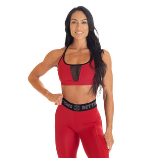 Better Bodies Highbridge Mesh Bra - Chilli Red - Urban Gym Wear