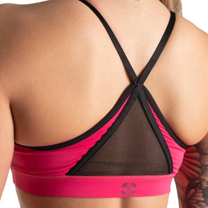Better Bodies Highbridge Mesh Bra - Hot Pink - Urban Gym Wear