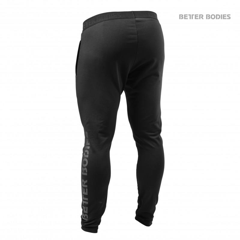Better Bodies Hudson Jersey Pants - Black - Urban Gym Wear